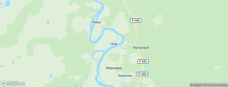 Uvat, Russia Map
