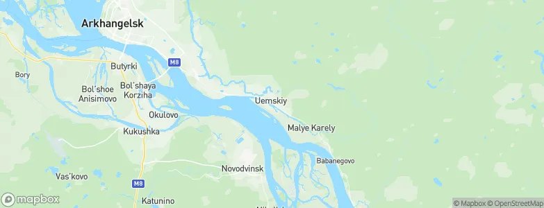 Uyemskiy, Russia Map