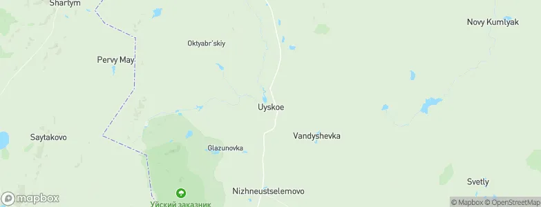 Uyskoye, Russia Map