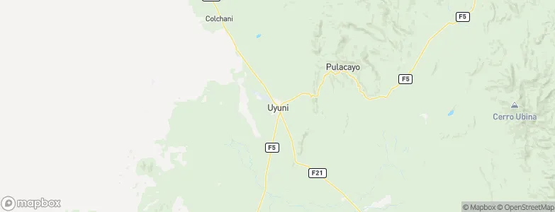 Uyuni, Bolivia Map