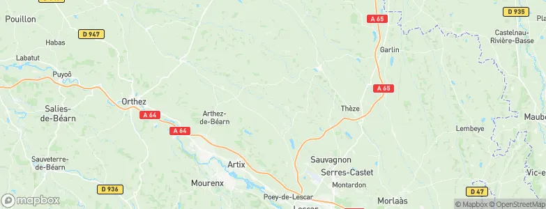 Uzan, France Map