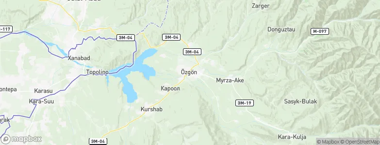 Uzgen, Kyrgyzstan Map