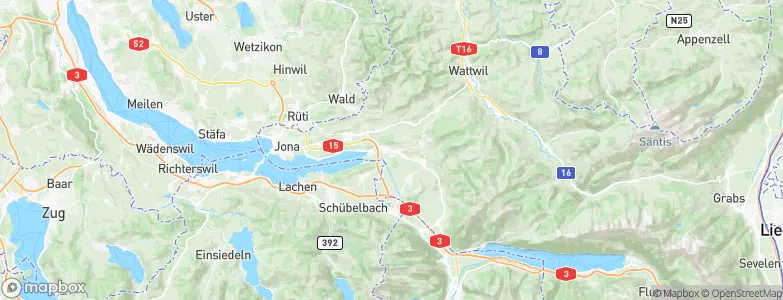 Uznach, Switzerland Map