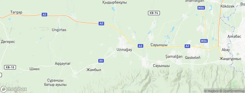Uzunagach, Kazakhstan Map
