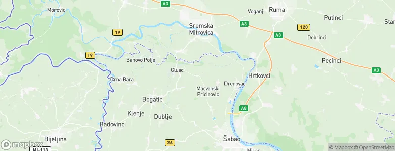 Uzveće, Serbia Map