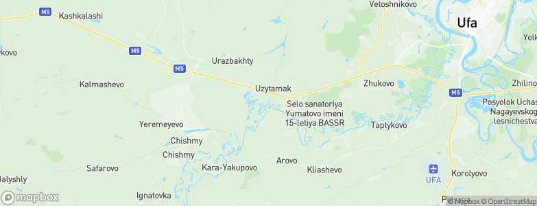 Uzytamak, Russia Map