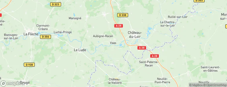 Vaas, France Map