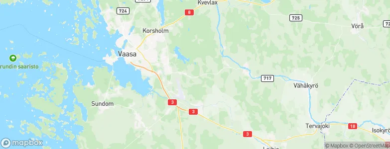 Vaasa, Finland Map