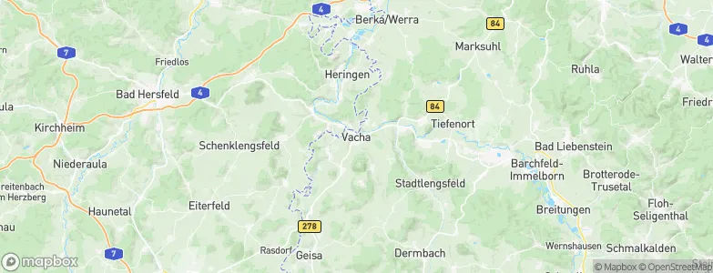 Vacha, Germany Map