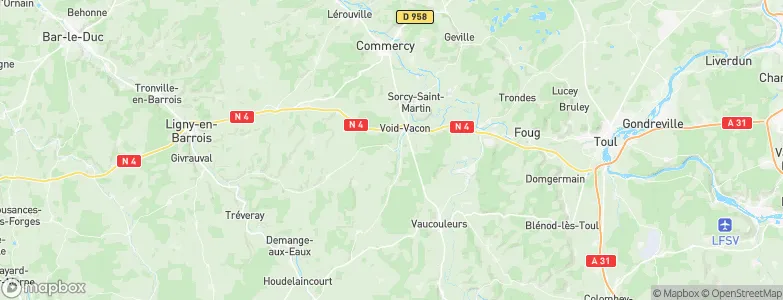 Vacon, France Map