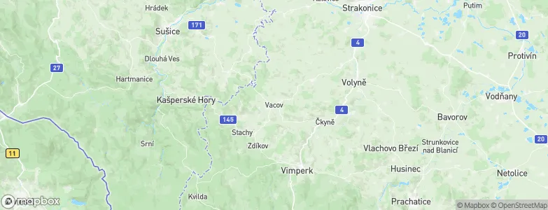 Vacov, Czechia Map