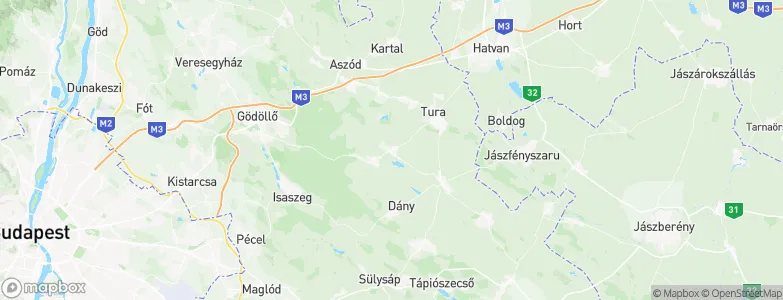 Vácszentlászló, Hungary Map