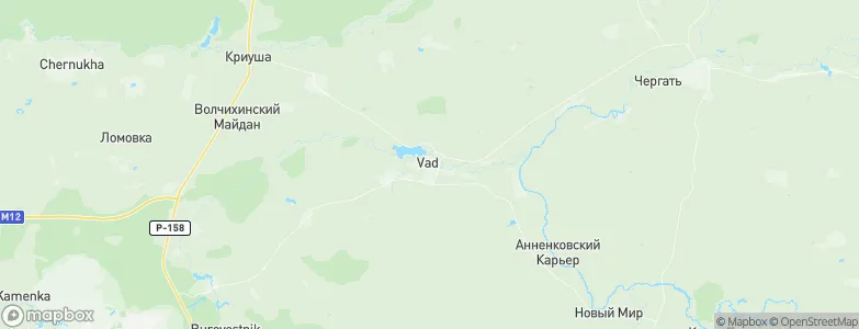 Vad, Russia Map