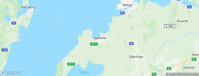 Vadstena, Sweden Map