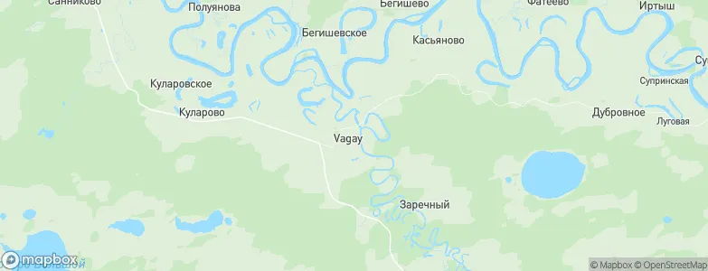 Vagay, Russia Map