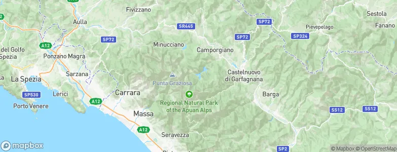 Vagli Sotto, Italy Map