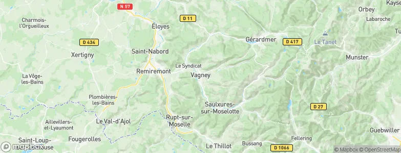 Vagney, France Map