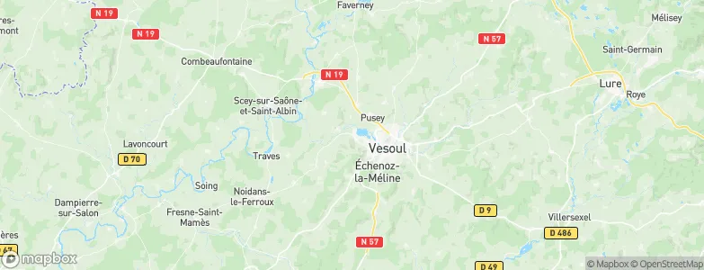 Vaivre-et-Montoille, France Map
