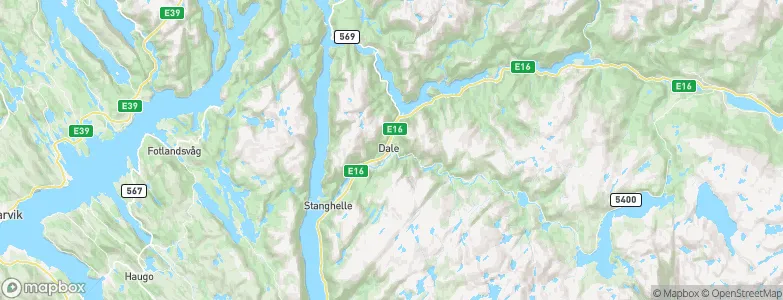 Vaksdal, Norway Map