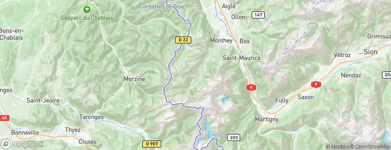 Val-d'Illiez, Switzerland Map