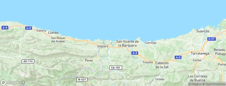 Val de San Vicente, Spain Map
