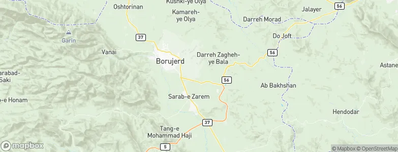 Vālānjerd, Iran Map