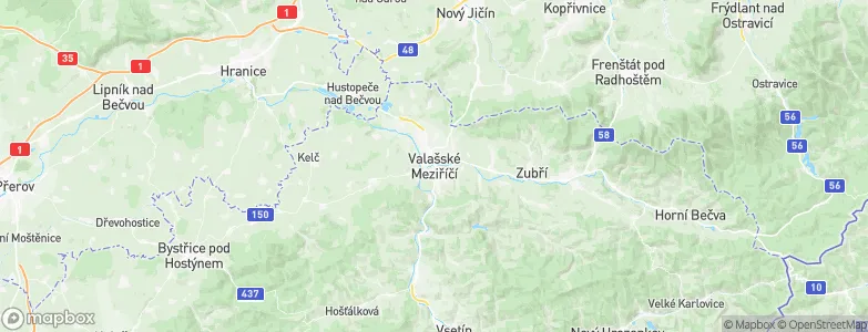 Valašské Meziříčí, Czechia Map