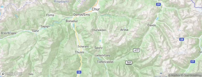 Valbella, Switzerland Map