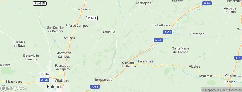 Valbuena de Pisuerga, Spain Map