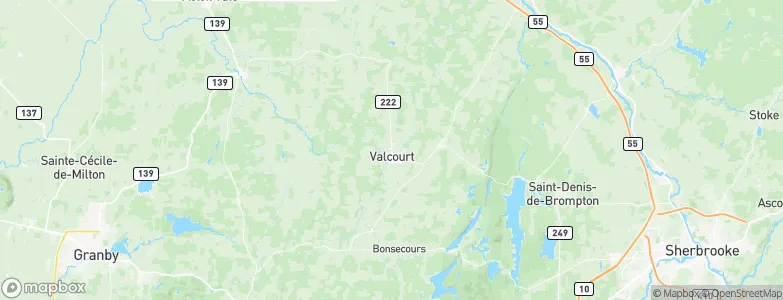 Valcourt, Canada Map