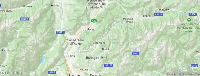 Valda, Italy Map
