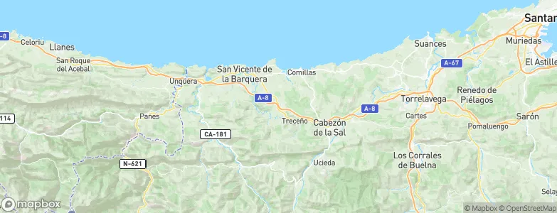 Valdáliga, Spain Map