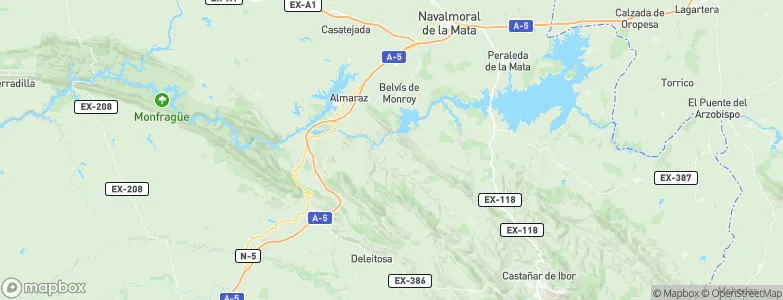 Valdecañas de Tajo, Spain Map