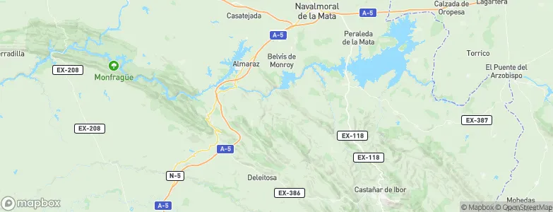 Valdecañas de Tajo, Spain Map