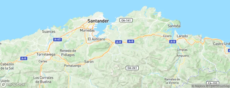 Valdecilla, Spain Map