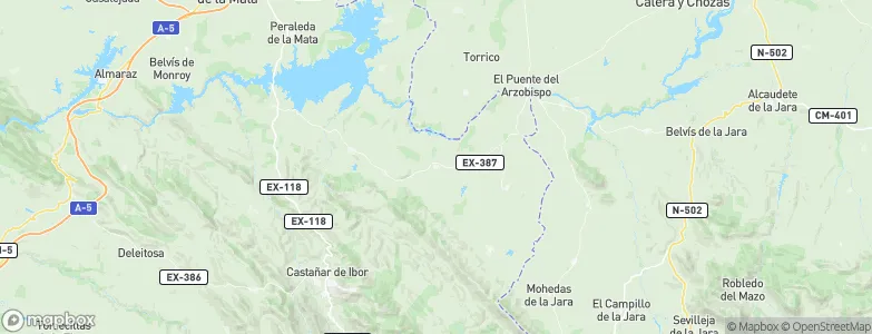 Valdelacasa de Tajo, Spain Map