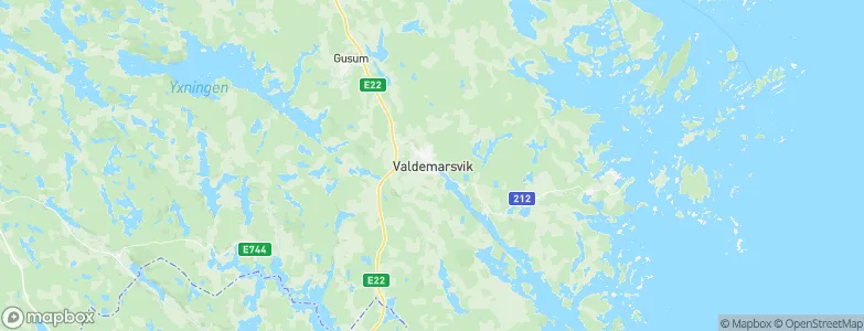 Valdemarsvik, Sweden Map