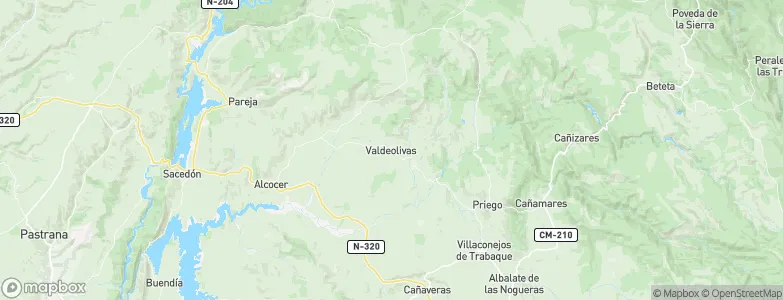 Valdeolivas, Spain Map
