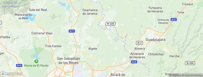 Valdeolmos, Spain Map