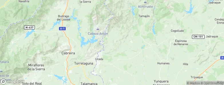 Valdepeñas de la Sierra, Spain Map