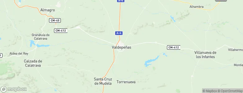 Valdepeñas, Spain Map