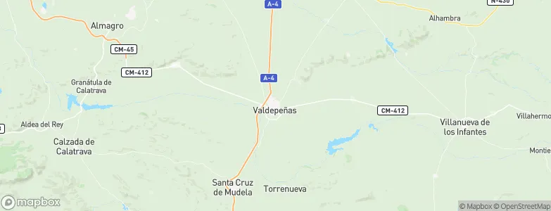 Valdepeñas, Spain Map