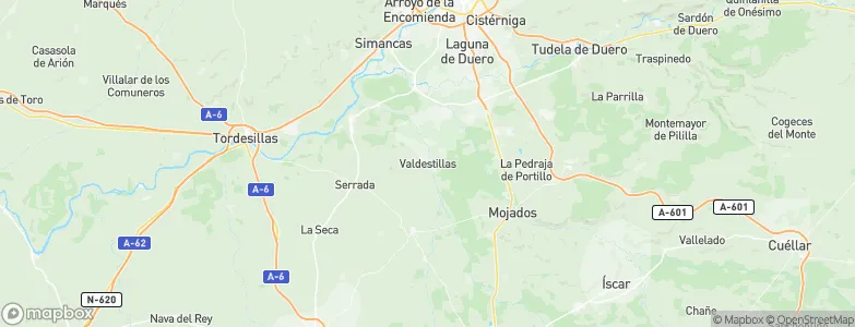 Valdestillas, Spain Map