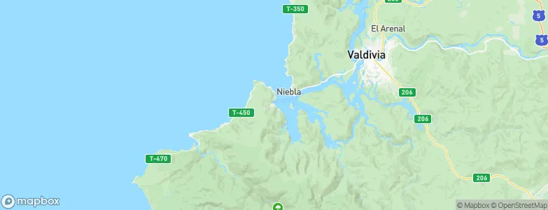 Valdivia, Chile Map