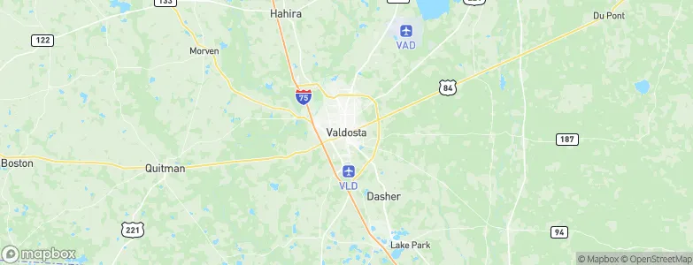 Valdosta, United States Map