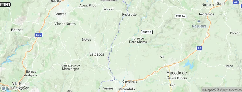 Vale Bom Pitez, Portugal Map