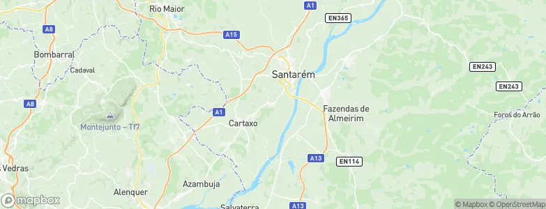 Vale de Santarém, Portugal Map