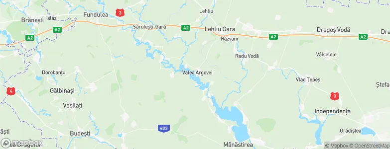 Valea Argovei, Romania Map