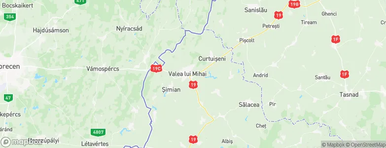 Valea lui Mihai, Romania Map