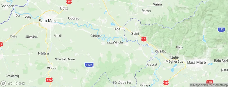 Valea Vinului, Romania Map